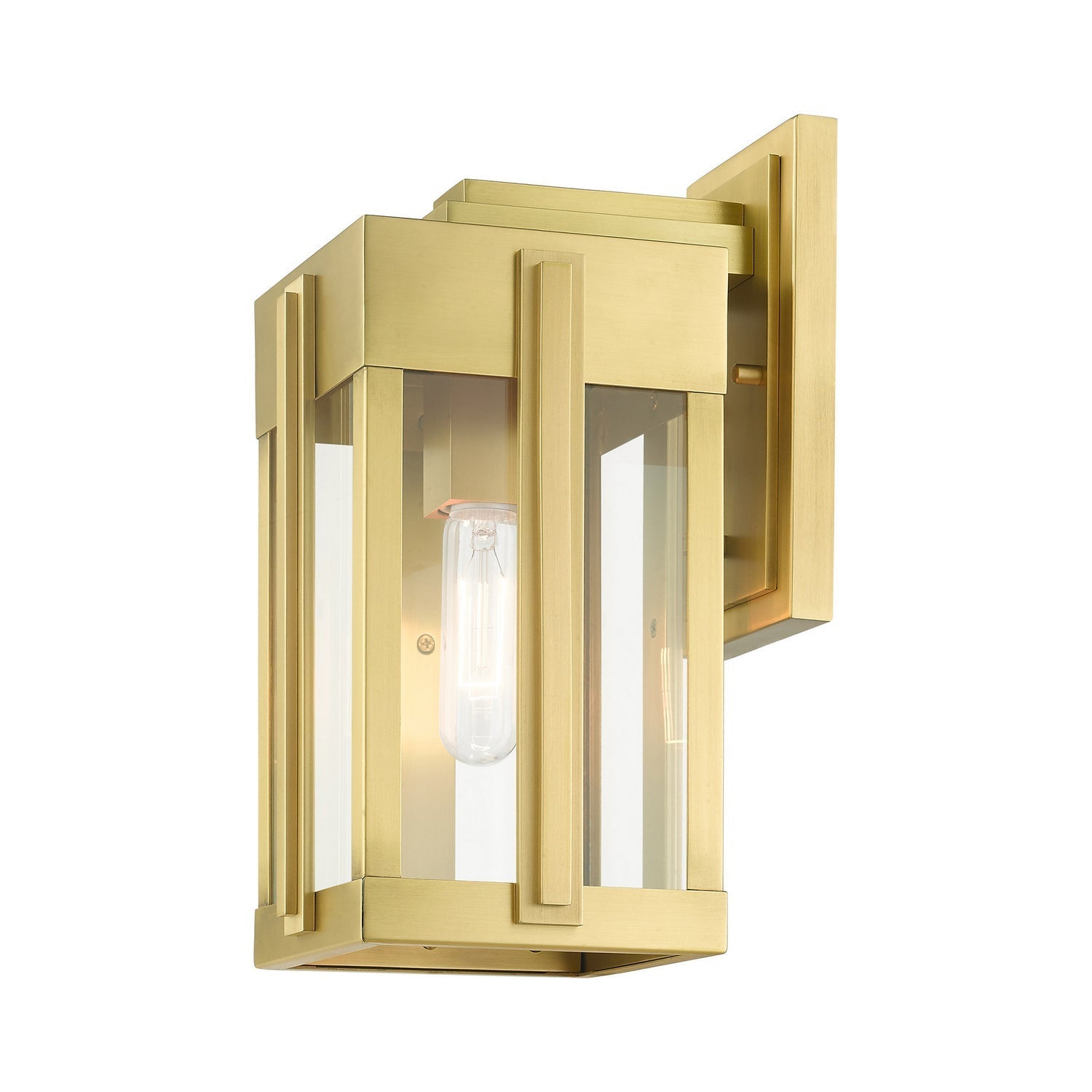 Lexington 1-Light 13.25" Natural Brass Outdoor Wall Sconce detail view 5