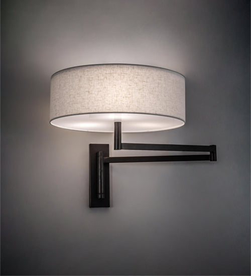Cilindro 3-Light 29.00" Bronze LED Wall Sconce detail view 5