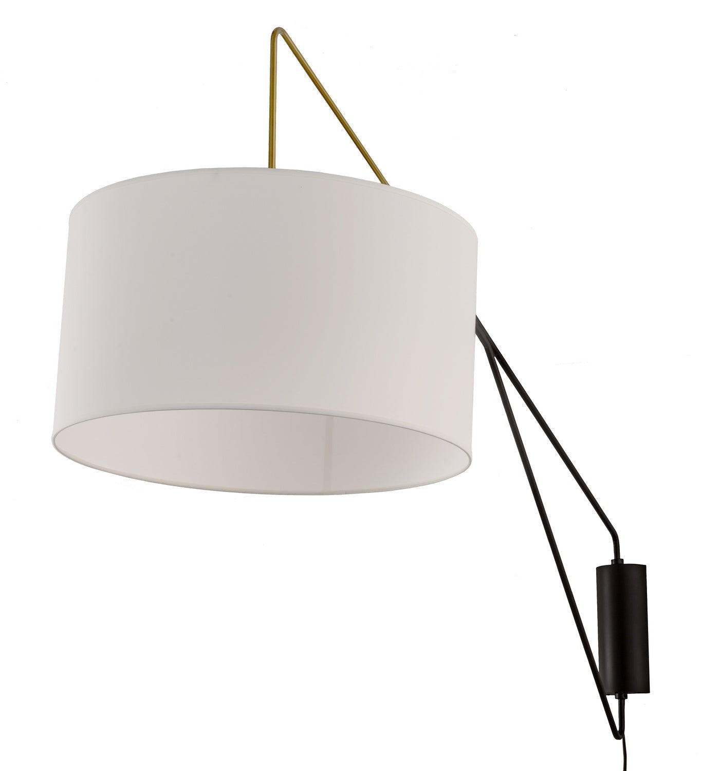 1-Light 31.50" Solar Black/Brass LED Wall Sconce detail view 2