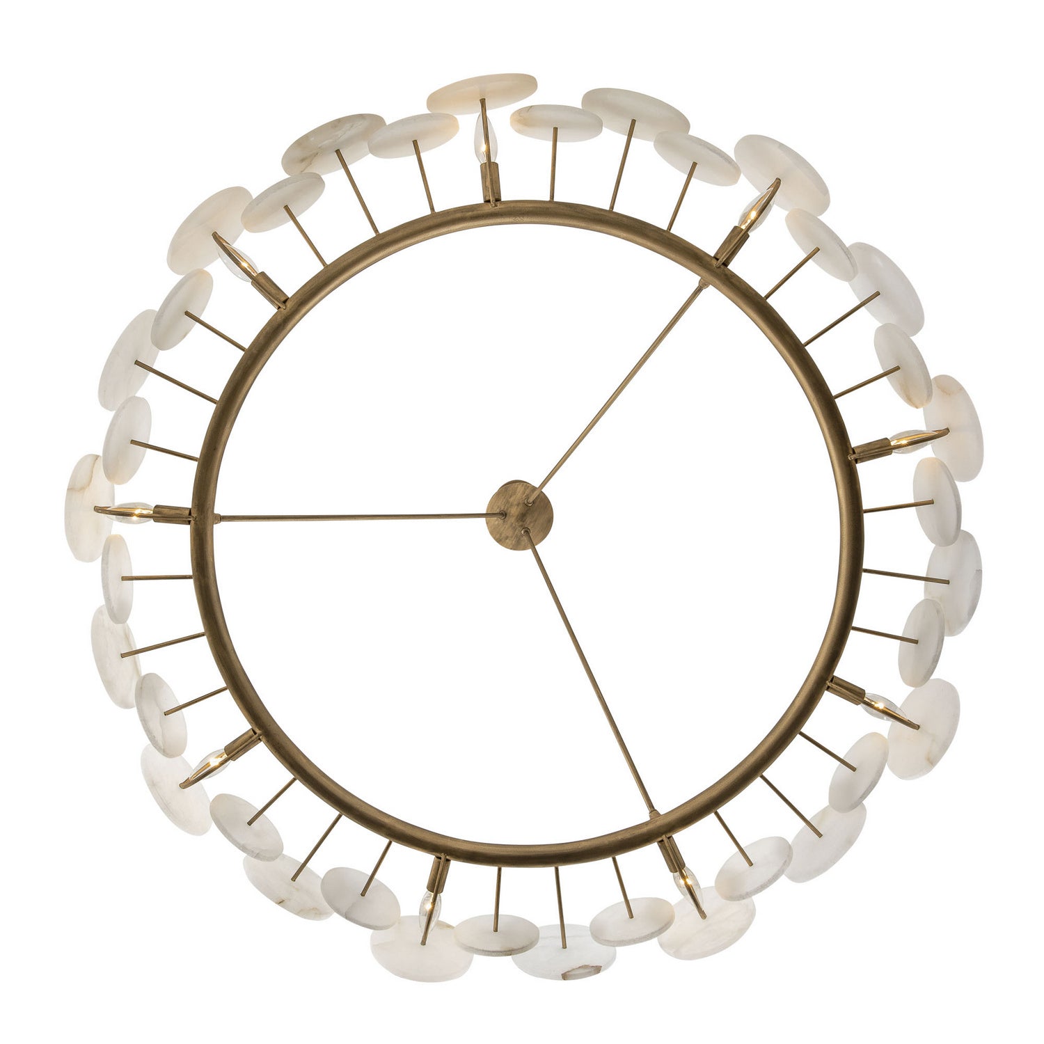 Cosmos Nine Light Chandelier Havana Gold