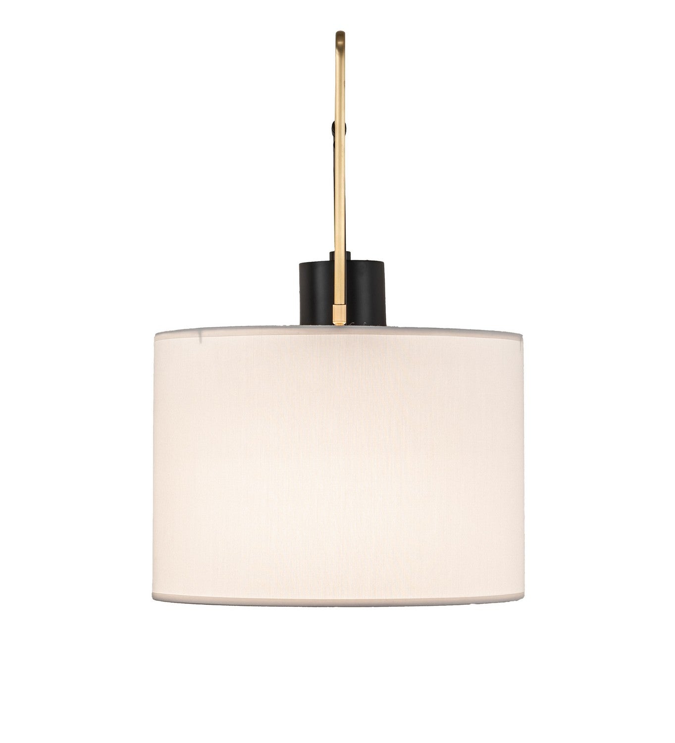 1-Light 22.00" Solar Black/Brushed Brass Wall Sconce detail view 3