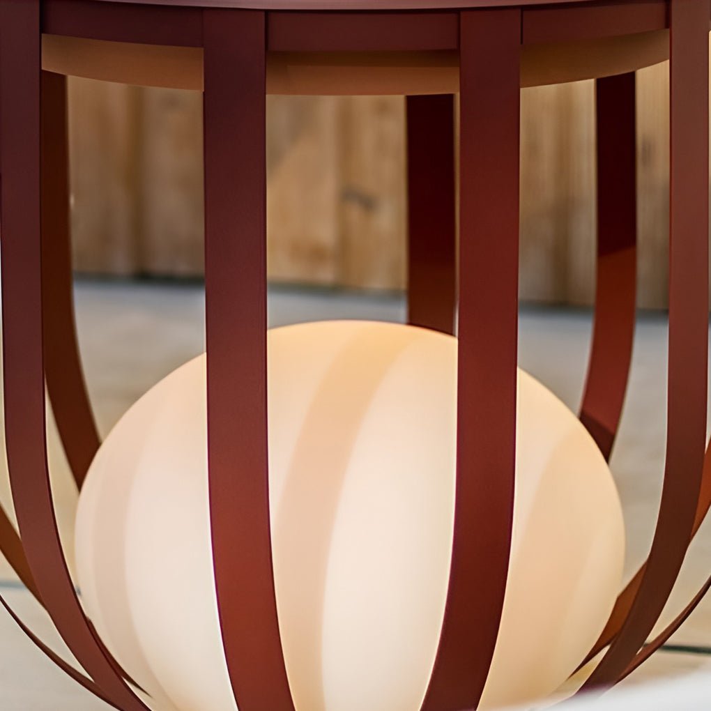 Industrial Solar Outdoor LED Floor Lantern Floor Lamp