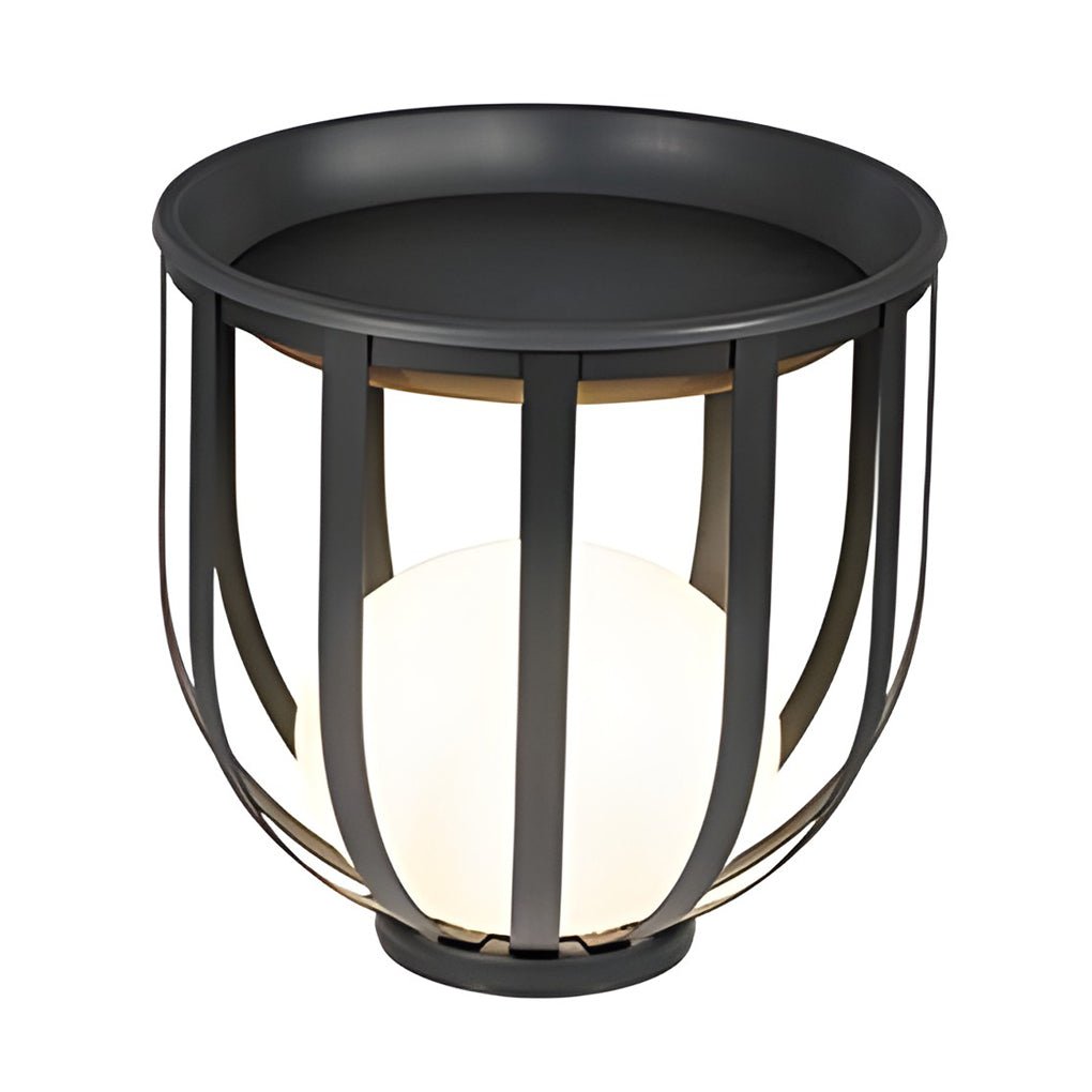 Industrial Solar Outdoor LED Floor Lantern Floor Lamp