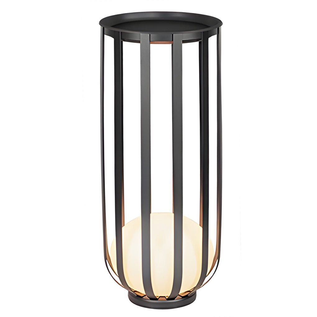 Industrial Solar Outdoor LED Floor Lantern Floor Lamp