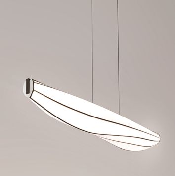 Lenis 64.5"W Dark Walnut LED Kitchen Linear Pendant