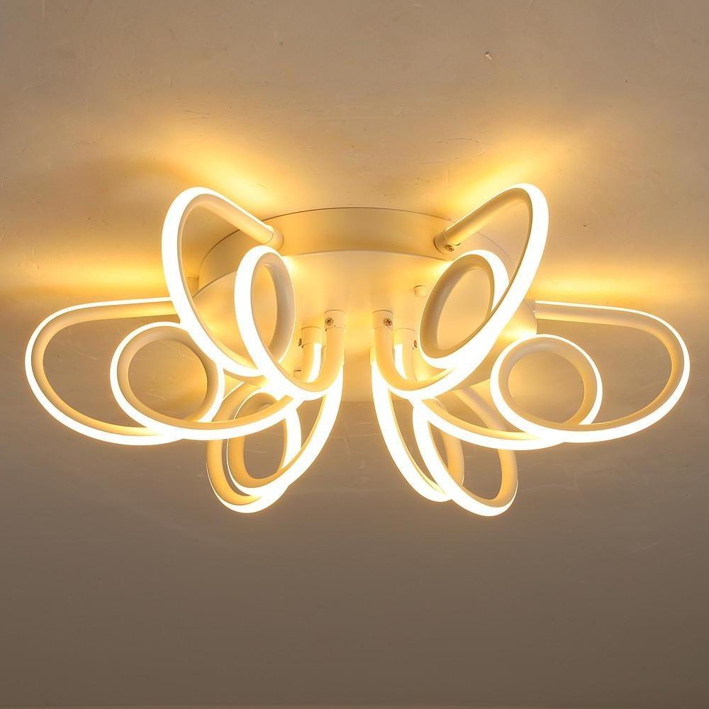 Chrysanthemum Flower Shaped Metal Silica Ceiling Light