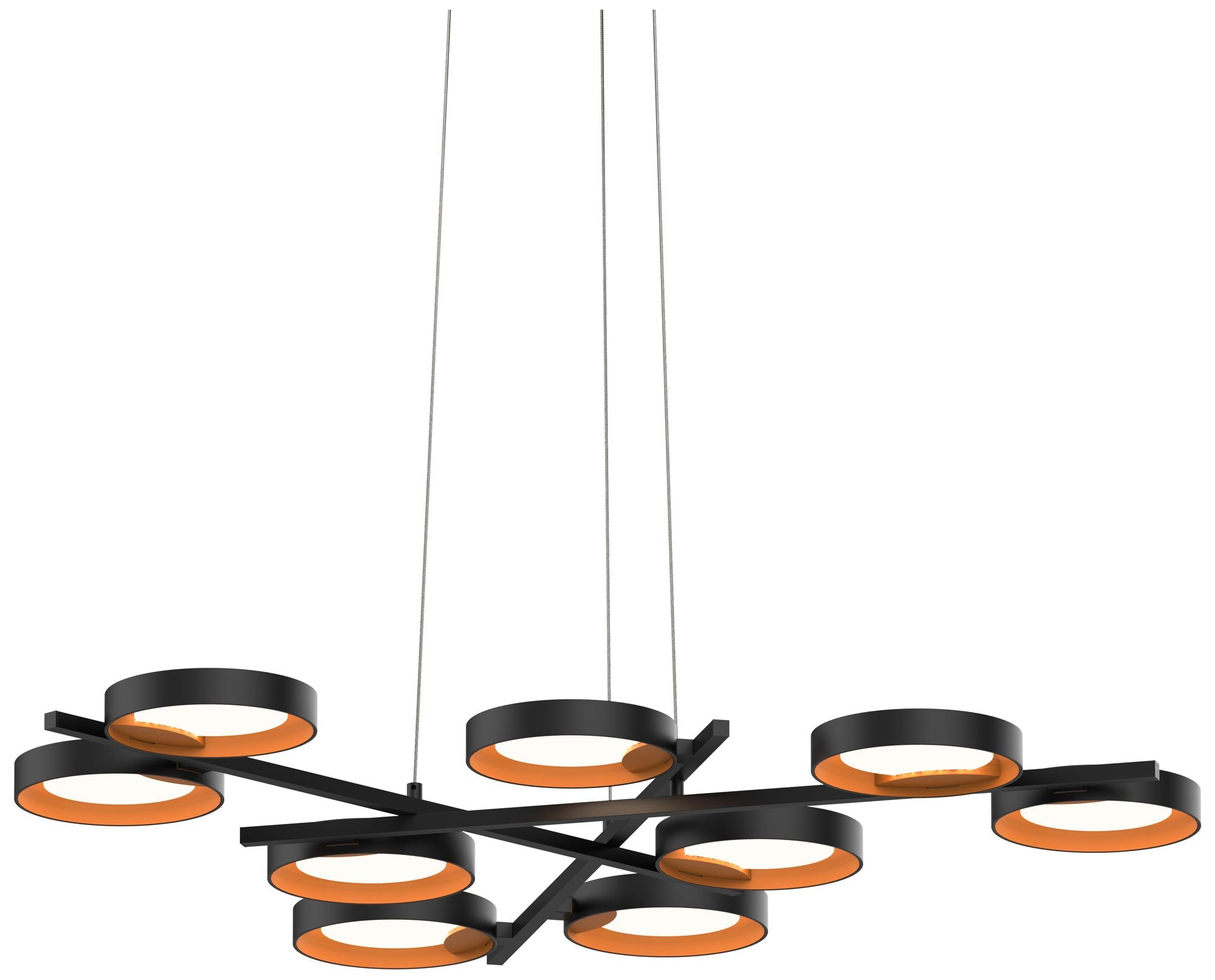 Light Guide 9-Light Satin LED Pendant