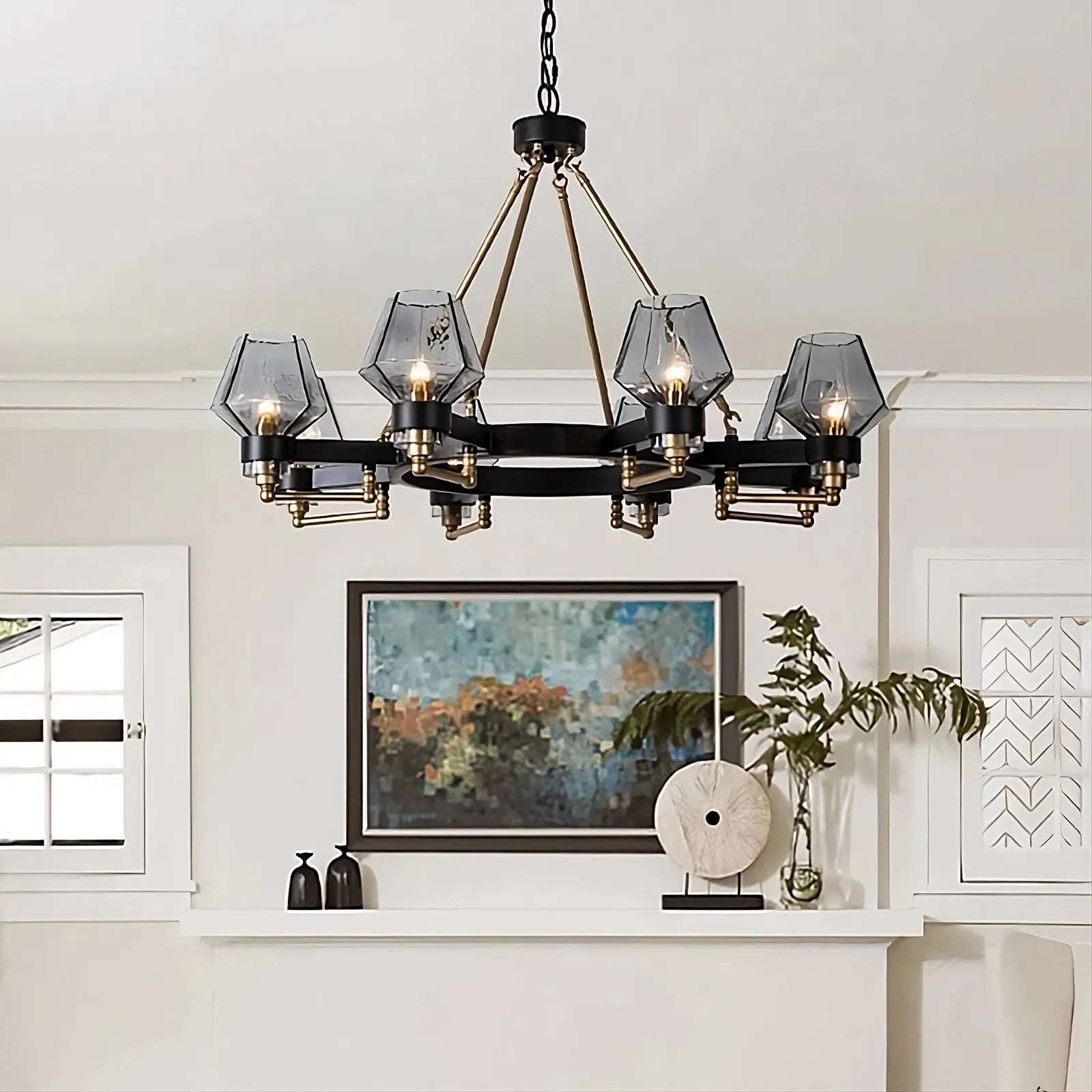 Retro American Pendant Chandelier Light Fixture