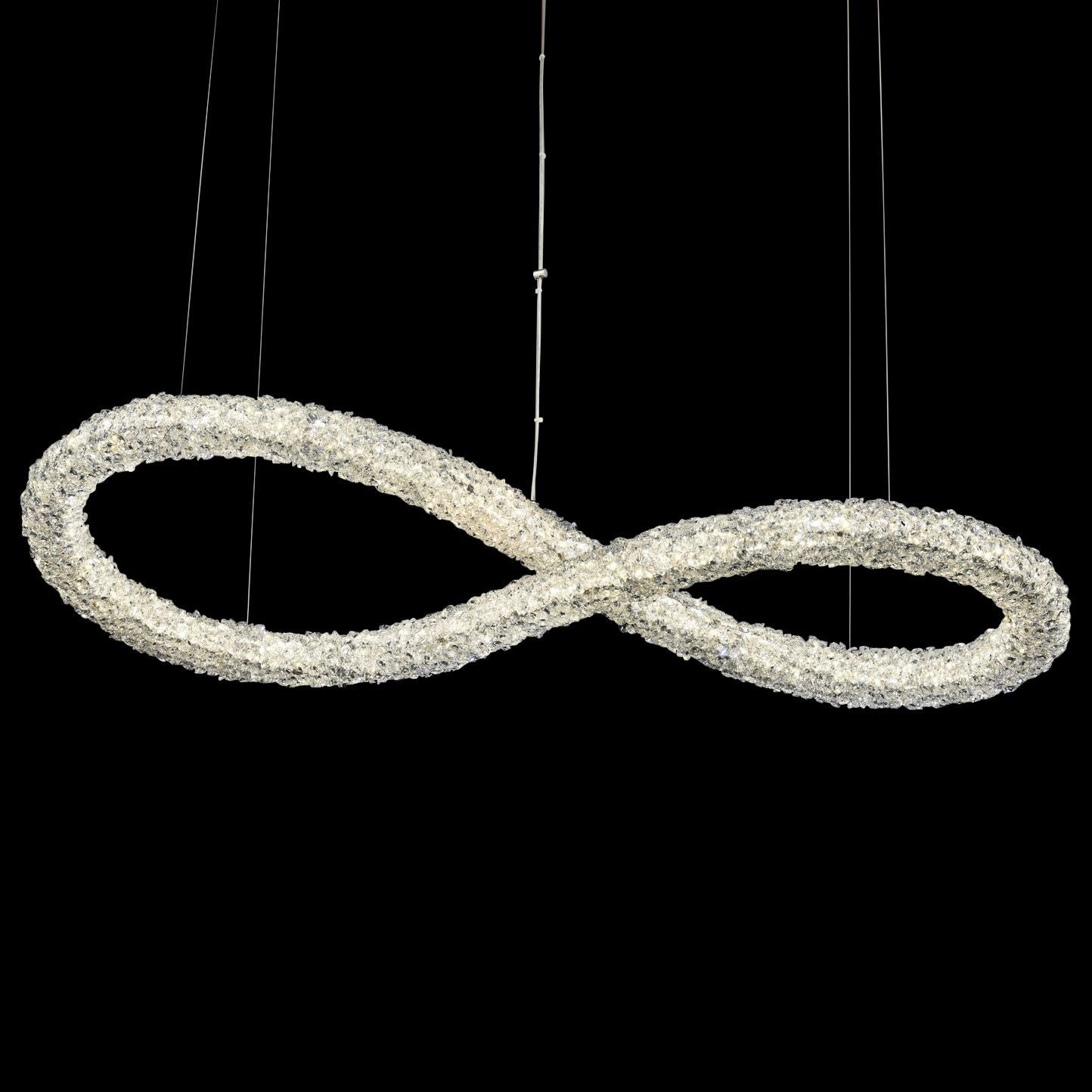 Lina 48"W Chrome Infinity LED Kitchen Linear Pendant