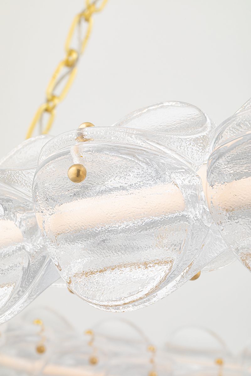 Lindley Small LED Chandelier Aged Brass