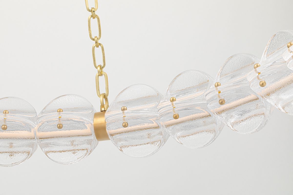 Lindley Small LED Chandelier Aged Brass