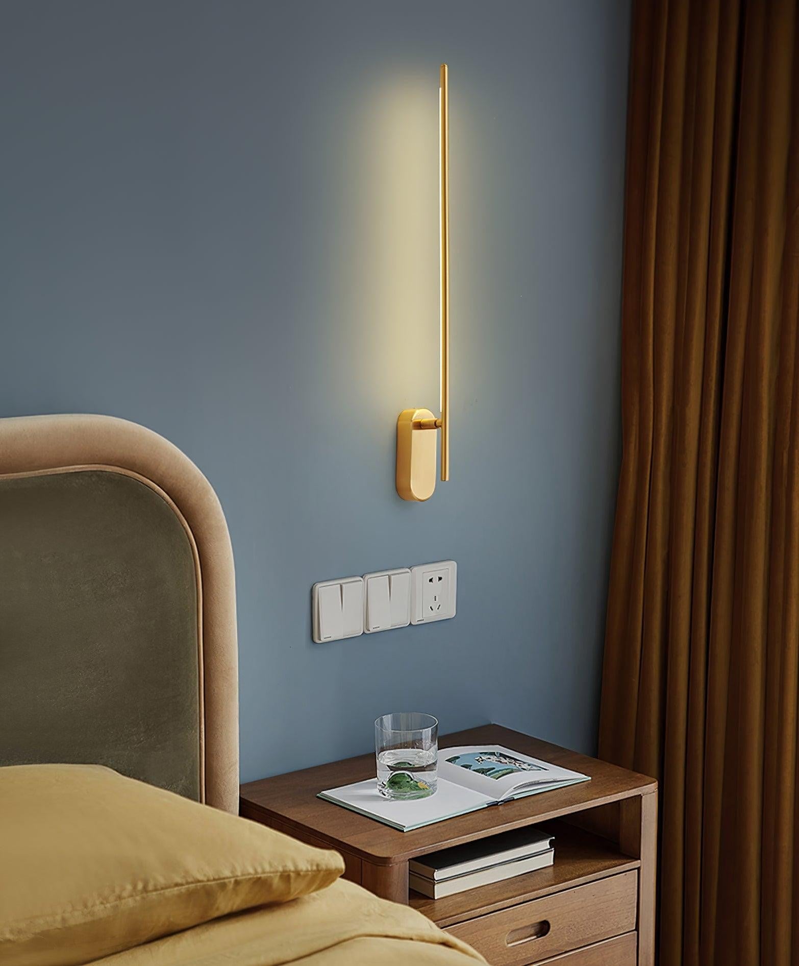 Linear Brass Wall Sconce
