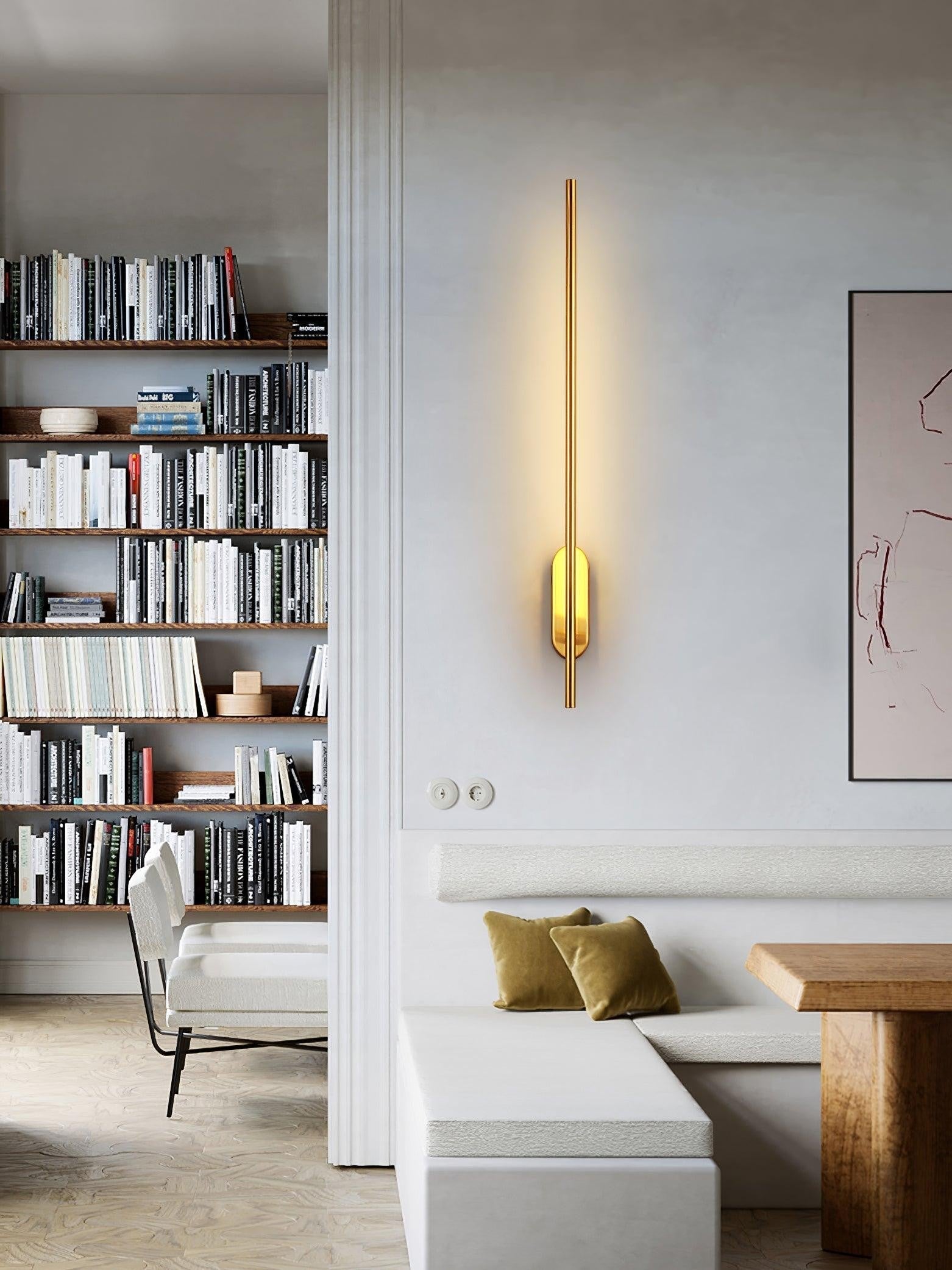 Linear Brass Wall Sconce