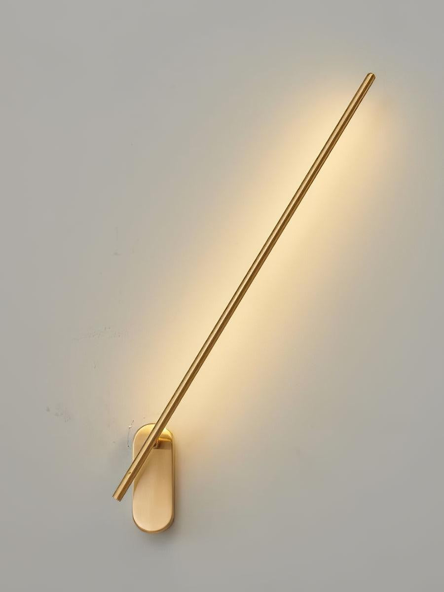 Linear Brass Wall Sconce