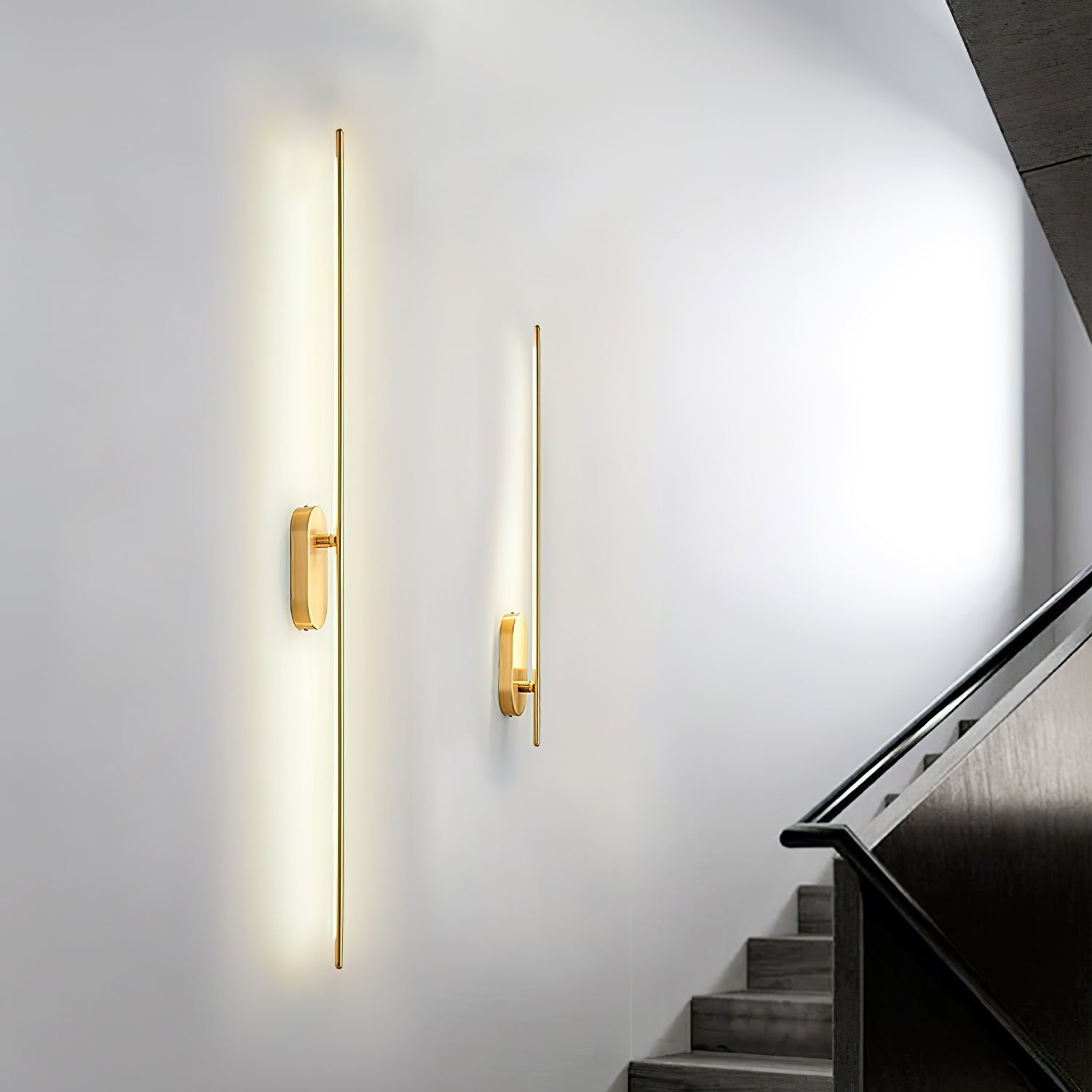 Linear Brass Wall Sconce