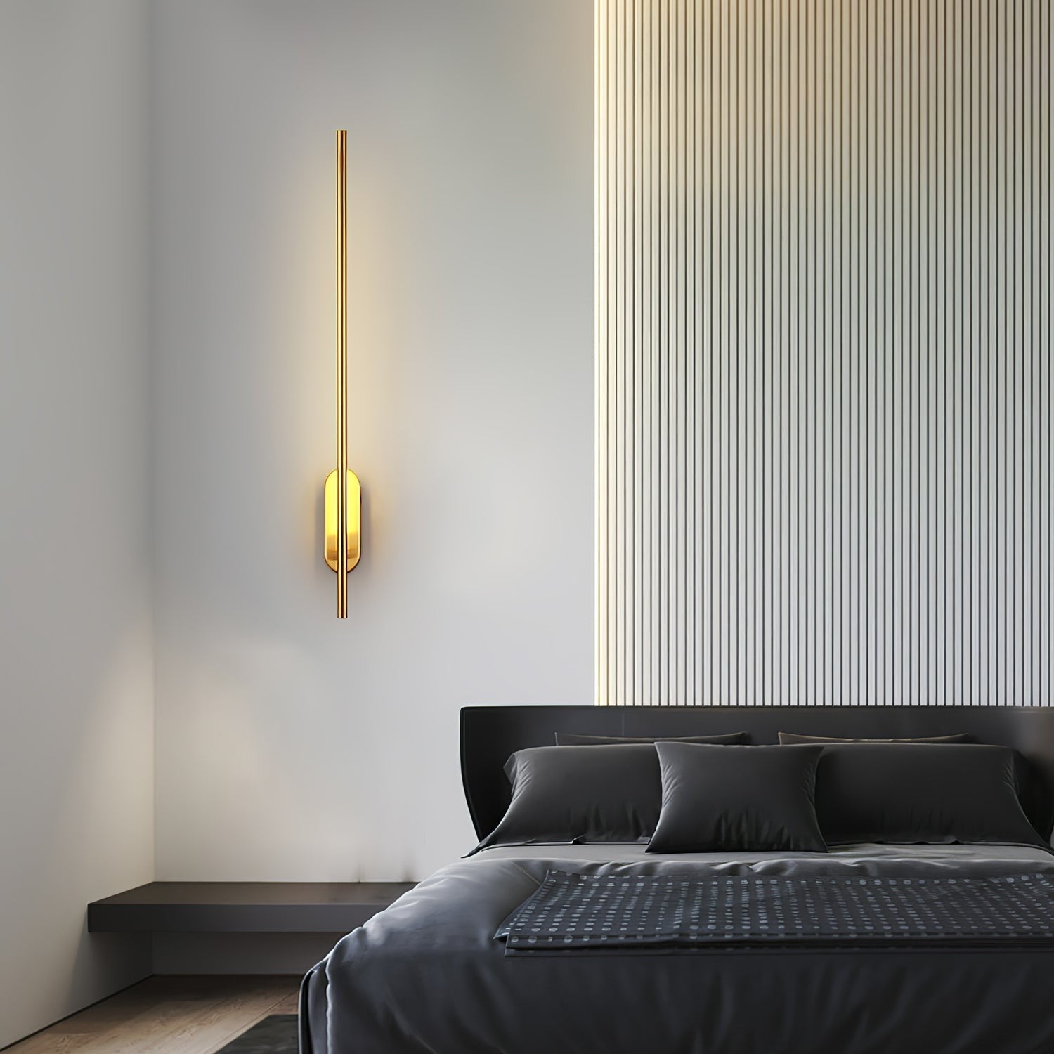 Linear Brass Wall Sconce
