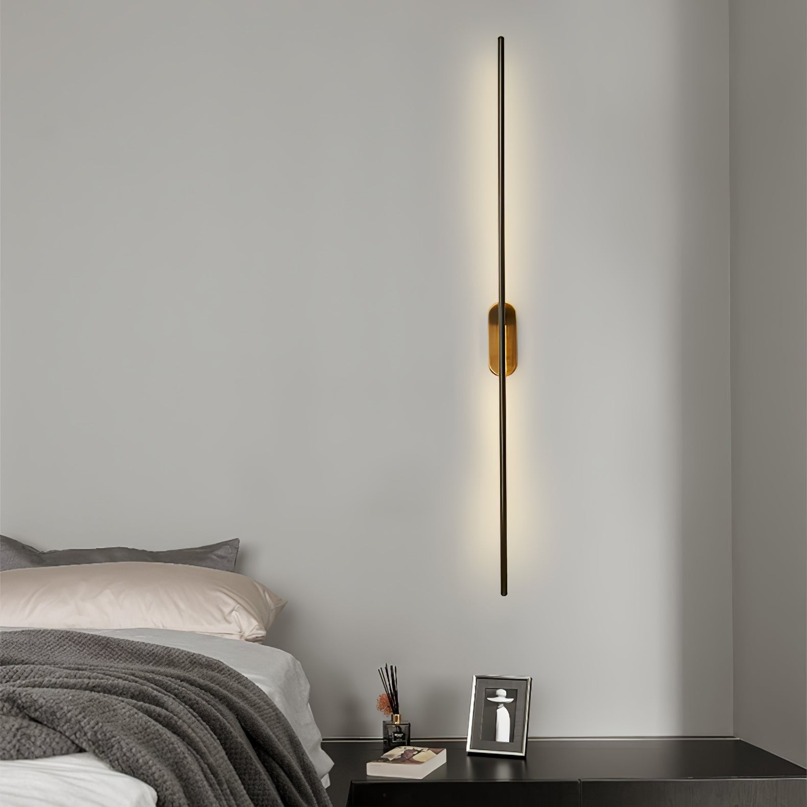 Linear Brass Wall Sconce