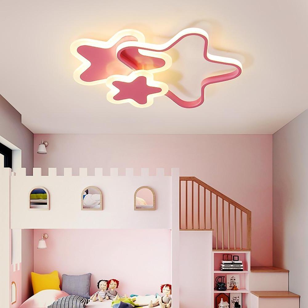 Triple Star Flush Mount Light LED Ceiling Light