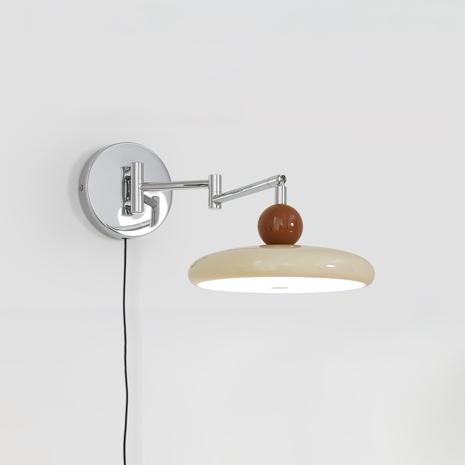 Lola Round Disk Plug-in Wall Light