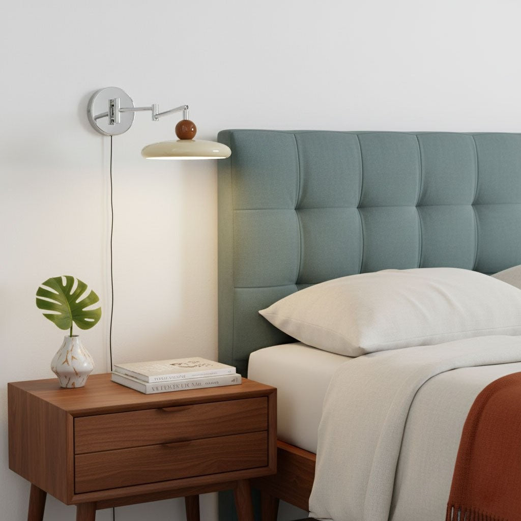 Lola Round Disk Plug-in Wall Light
