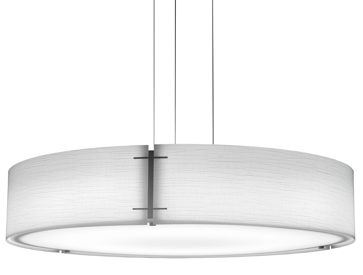 Loom 36" Dia. Modern Linen LED Chandelier