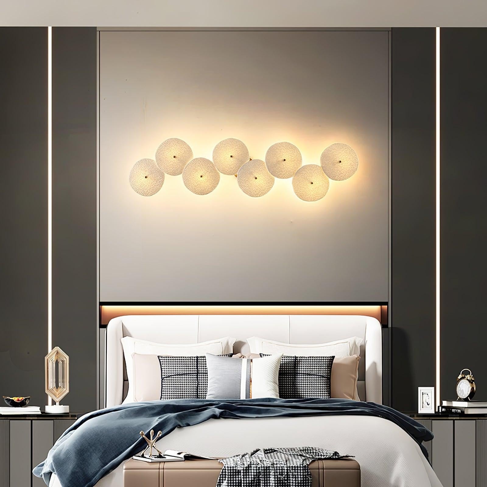 Lotus Cascade Ceramic Wall Light