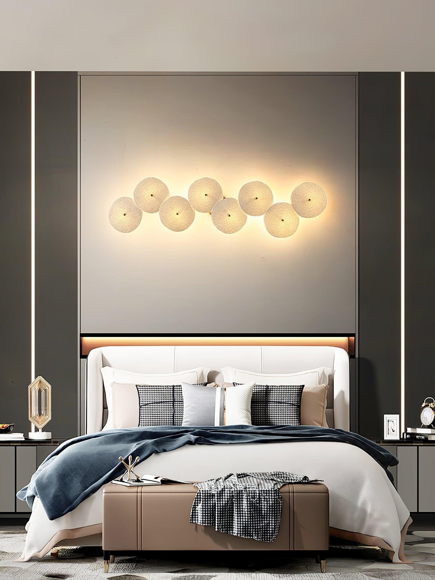 Lotus Cascade Ceramic Wall Light