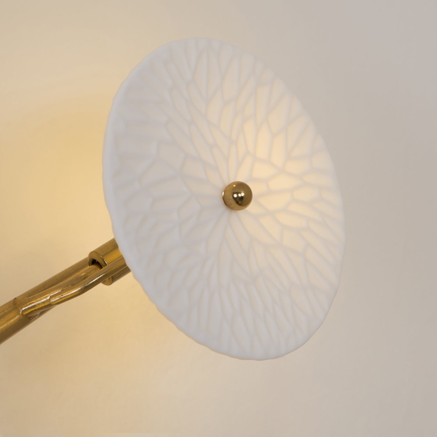 Lotus Cascade Ceramic Wall Light
