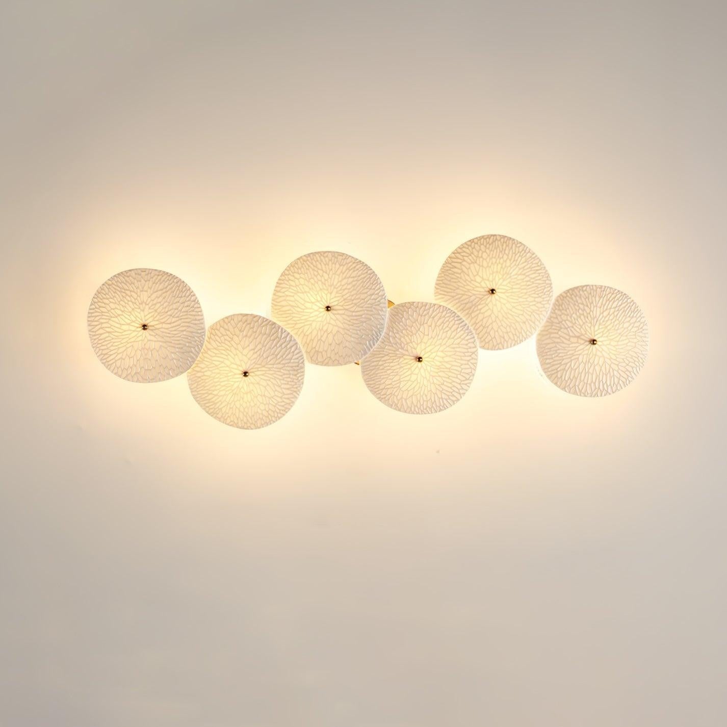 Lotus Cascade Ceramic Wall Light