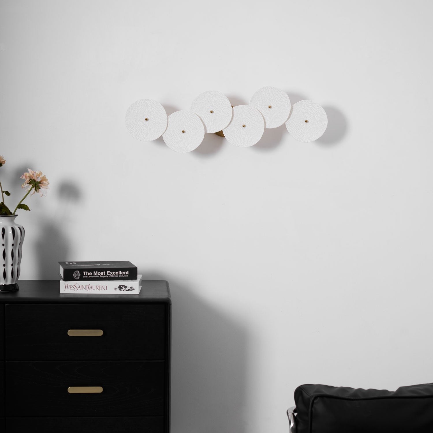 Lotus Cascade Ceramic Wall Light