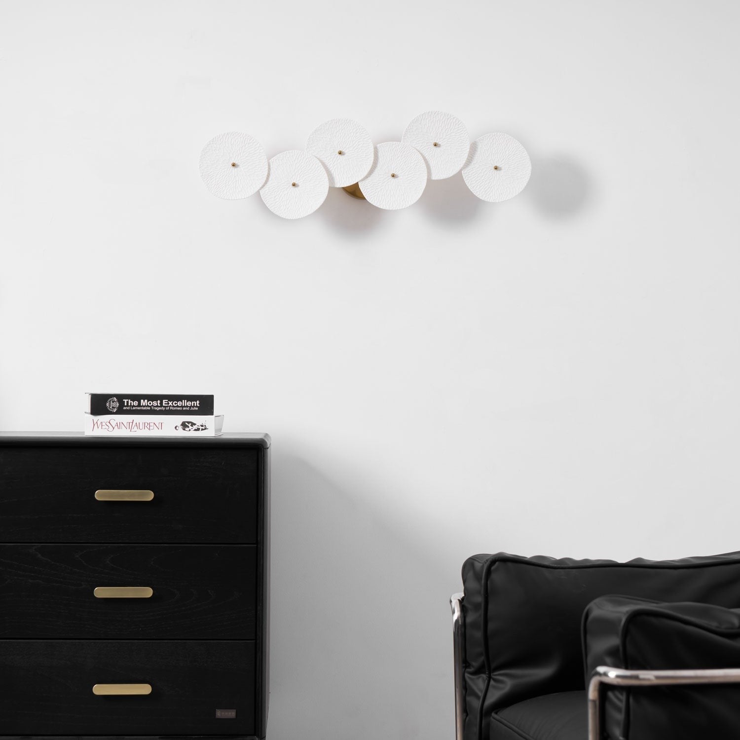 Lotus Cascade Ceramic Wall Light