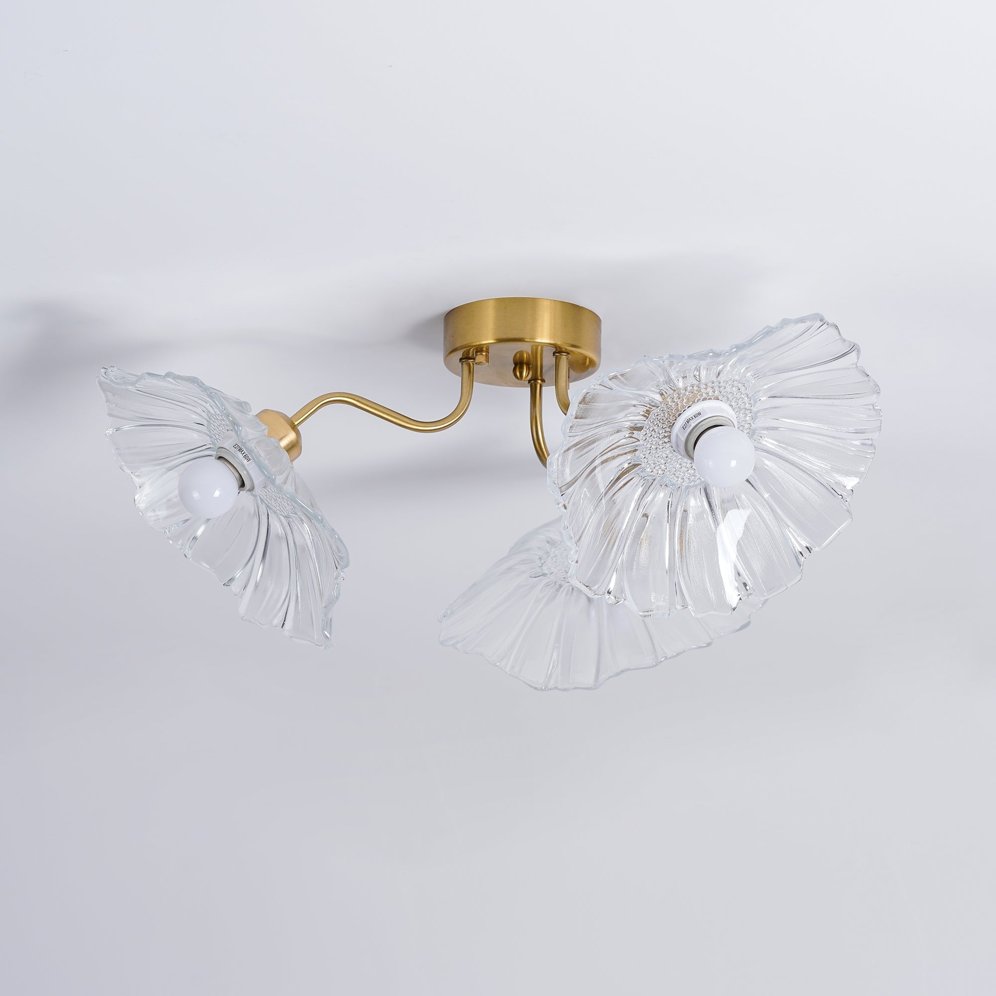 Lotus Frosted Glass Ceiling Light