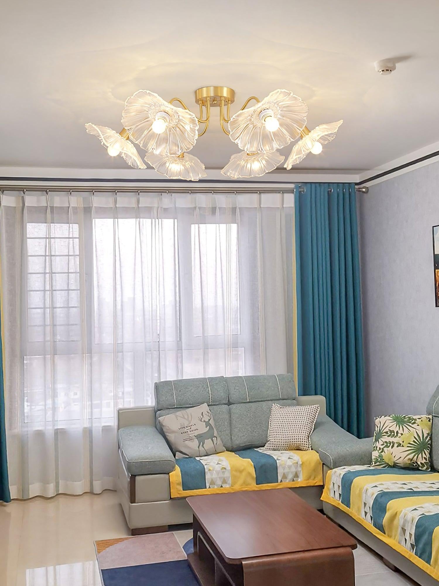Lotus Frosted Glass Ceiling Light