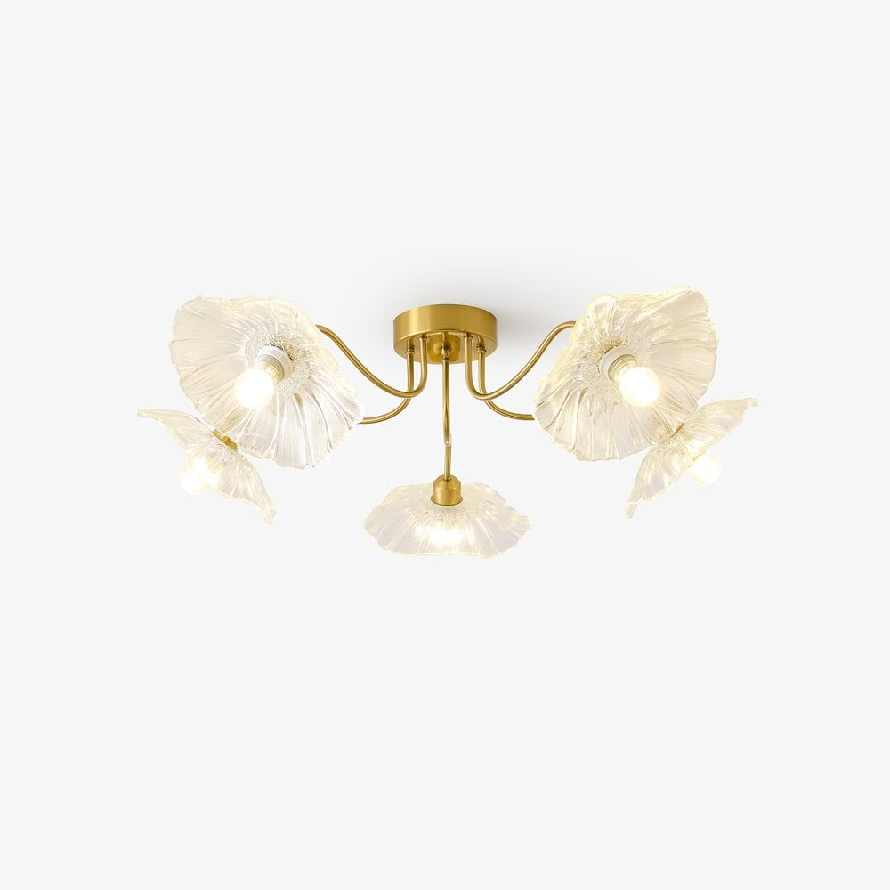 Lotus Frosted Glass Ceiling Light