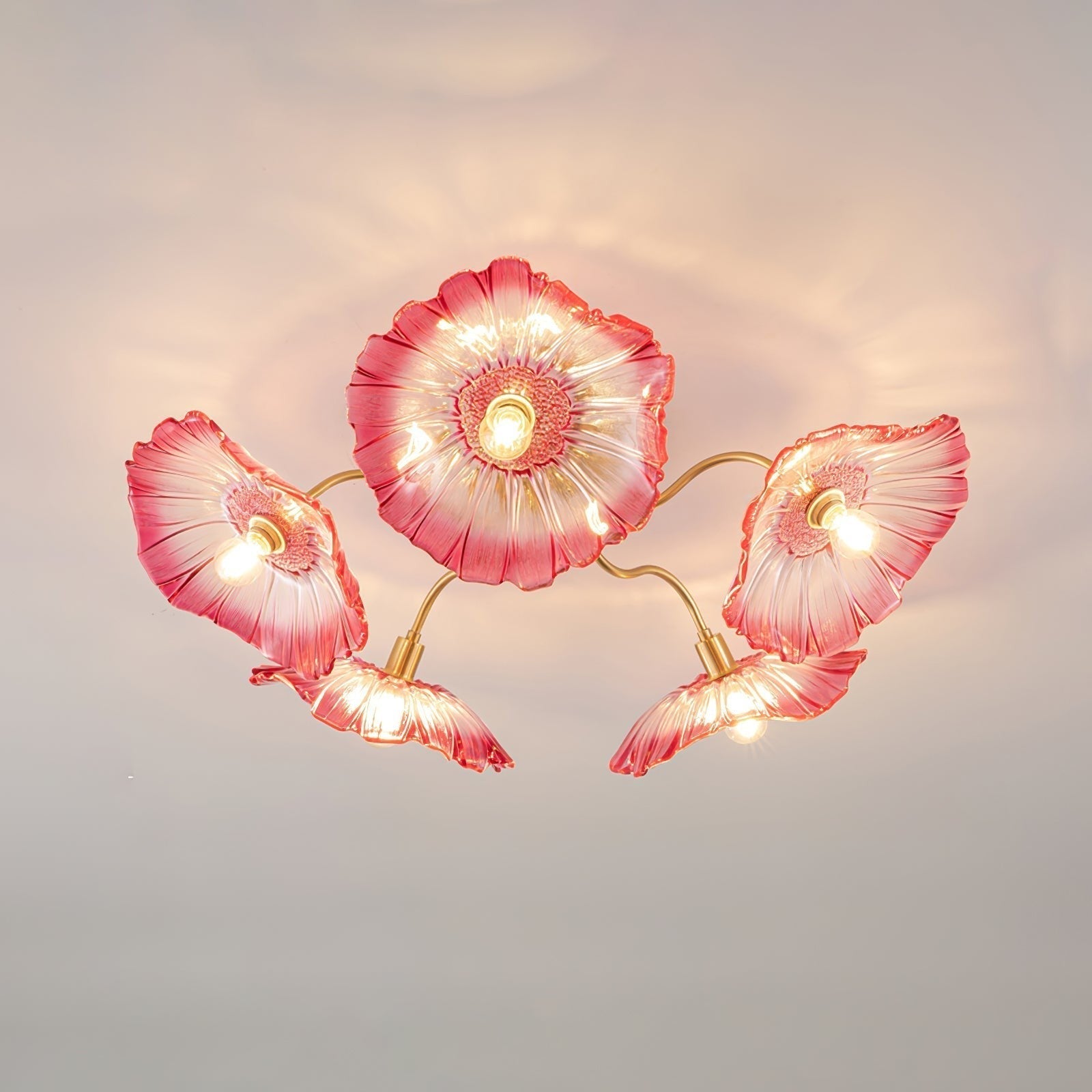 Lotus Frosted Glass Ceiling Light