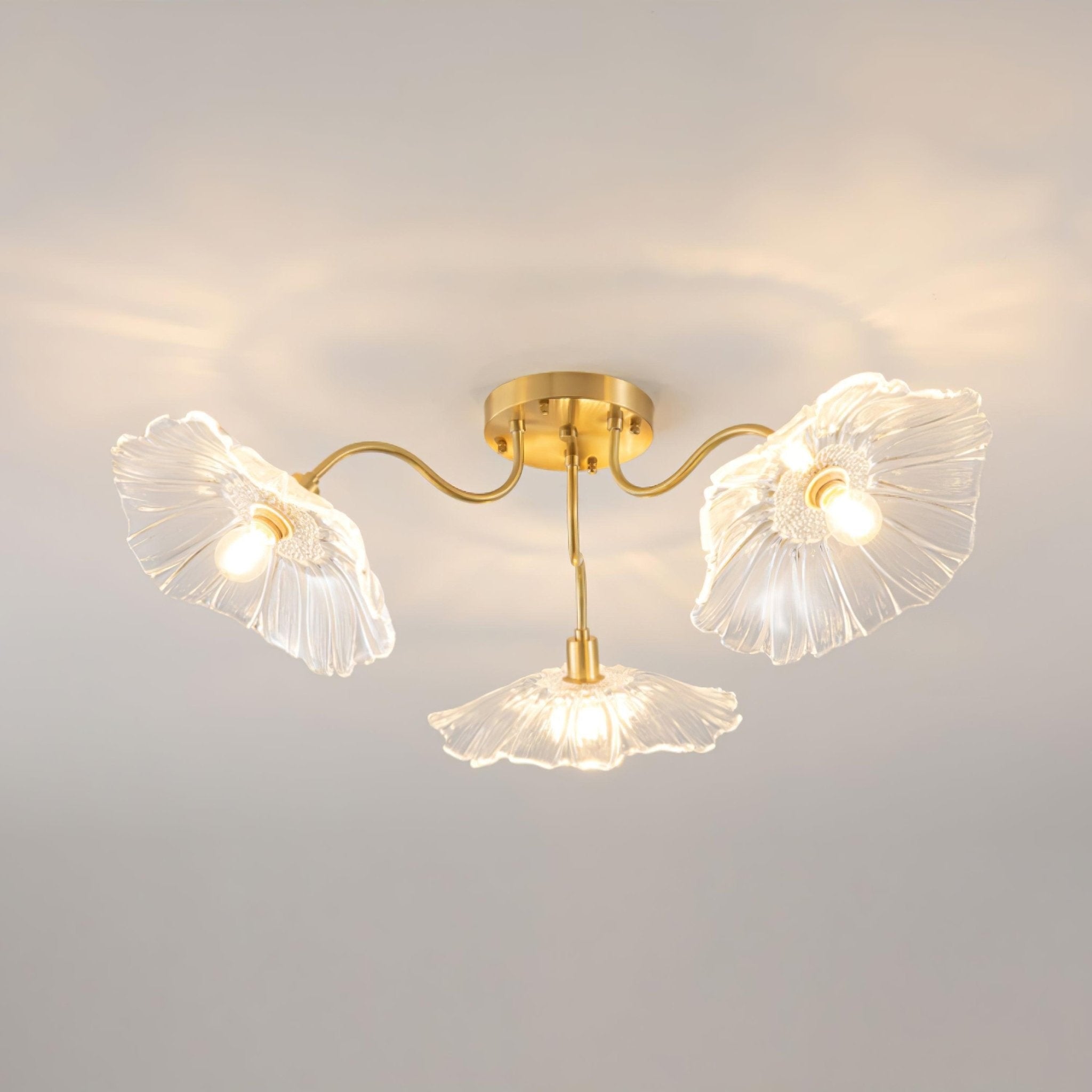 Lotus Frosted Glass Ceiling Light