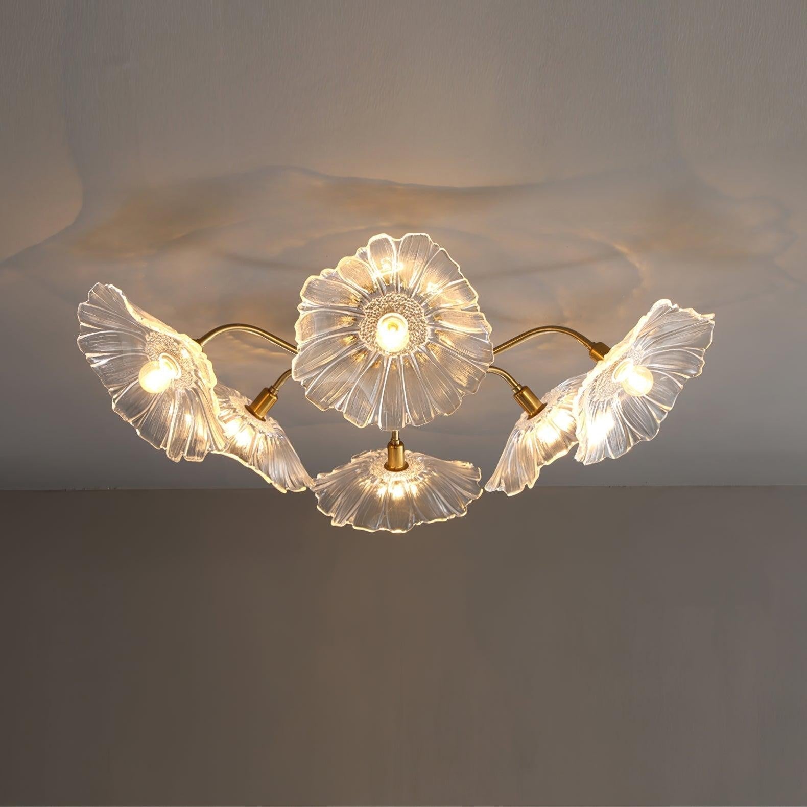 Lotus Frosted Glass Ceiling Light
