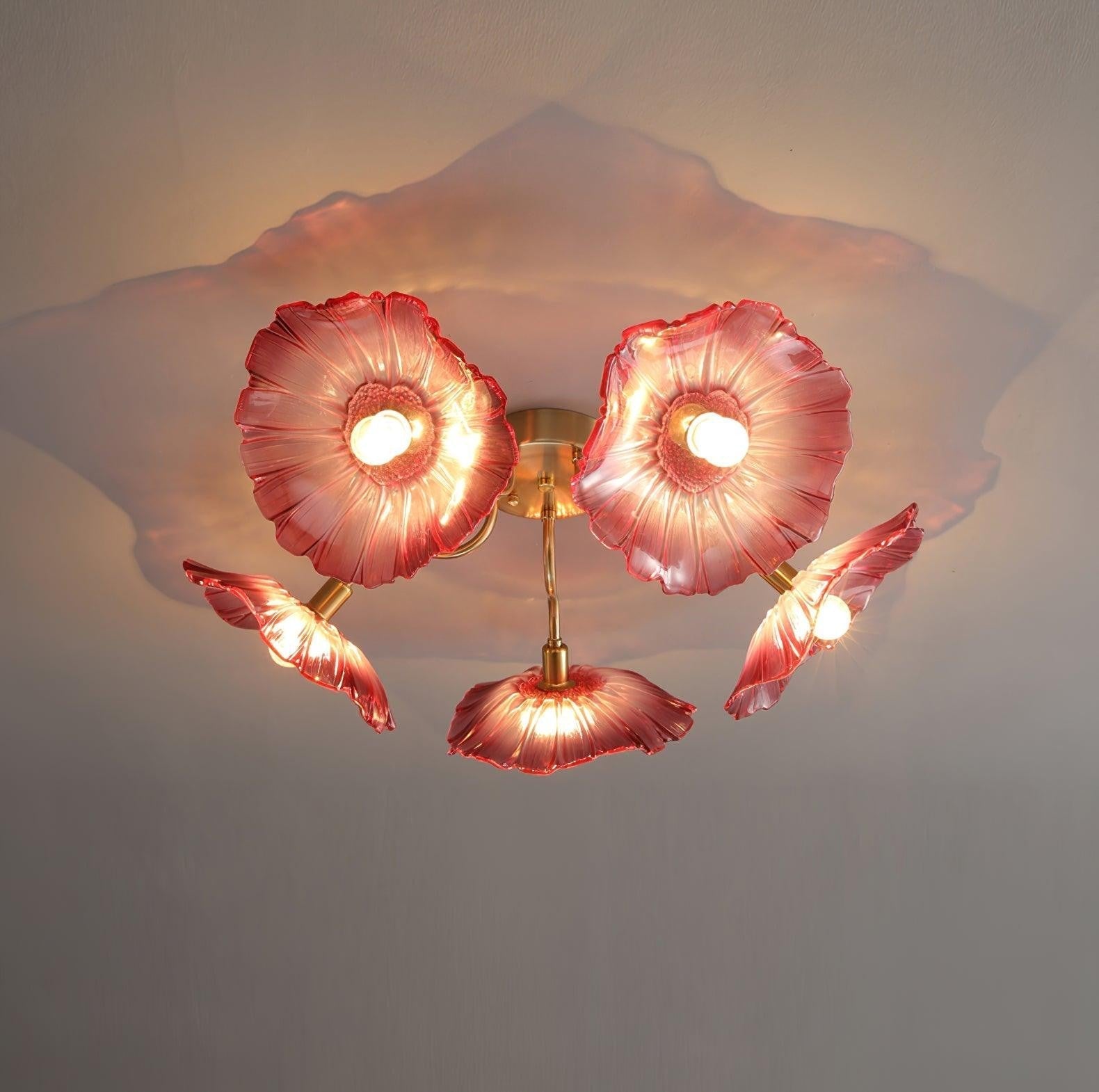 Lotus Frosted Glass Ceiling Light