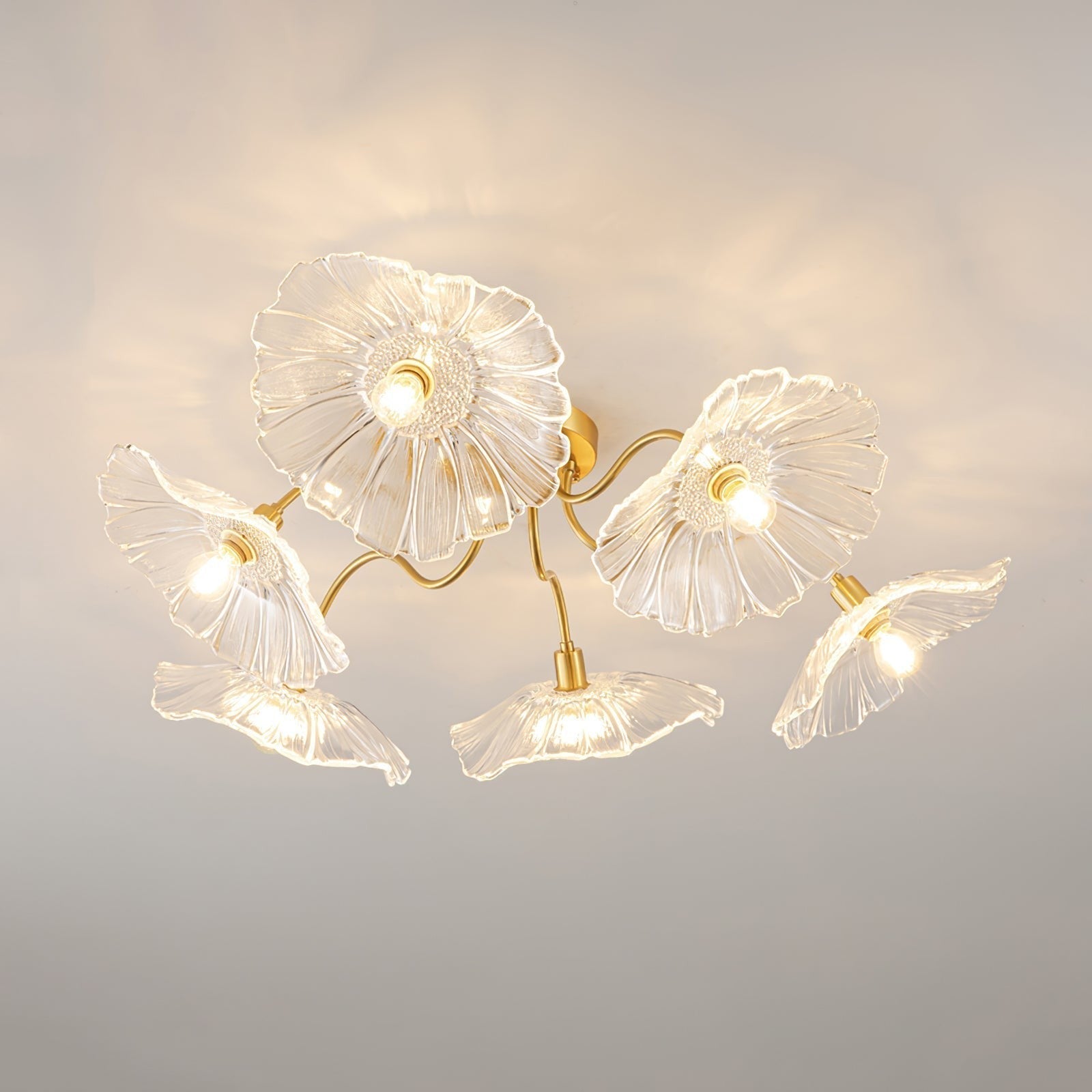 Lotus Frosted Glass Ceiling Light