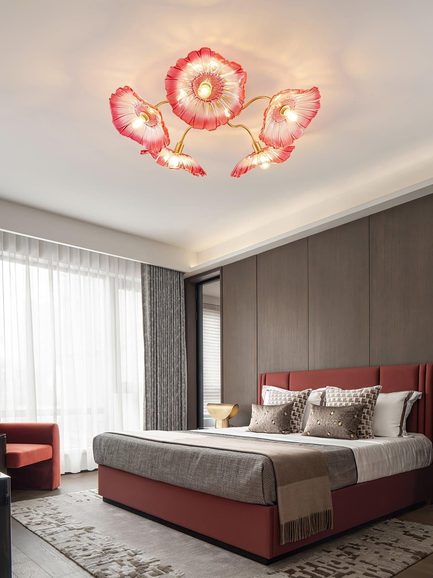 Lotus Frosted Glass Ceiling Light