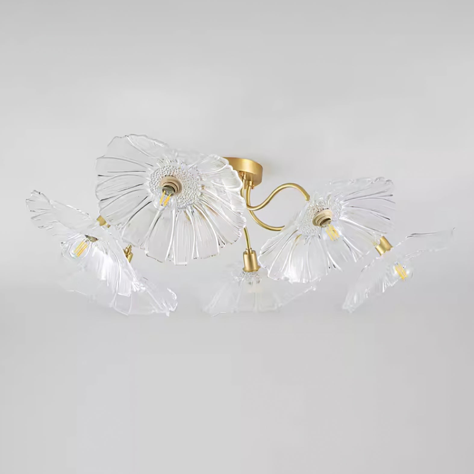Lotus Frosted Glass Ceiling Light