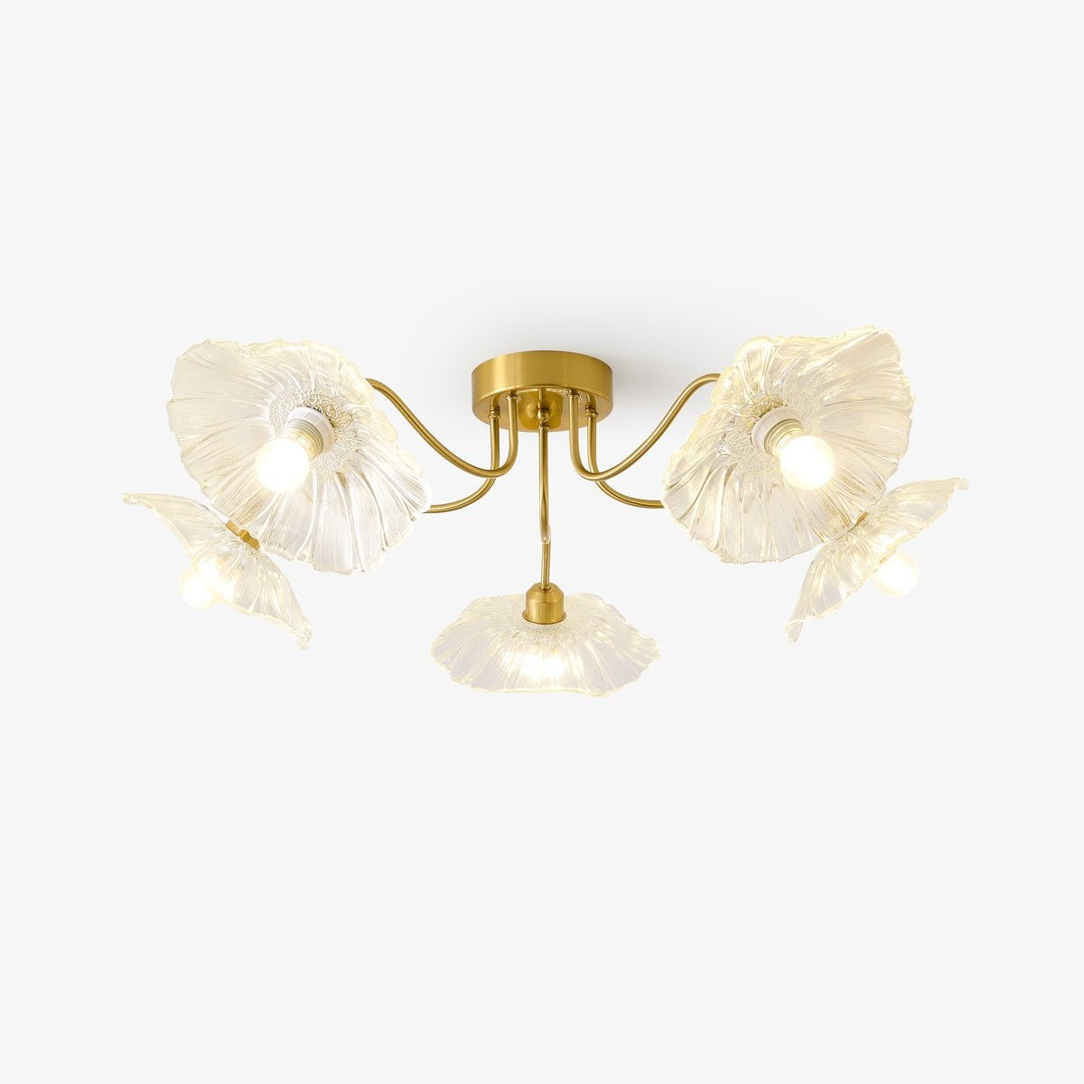 Lotus Frosted Glass Ceiling Light