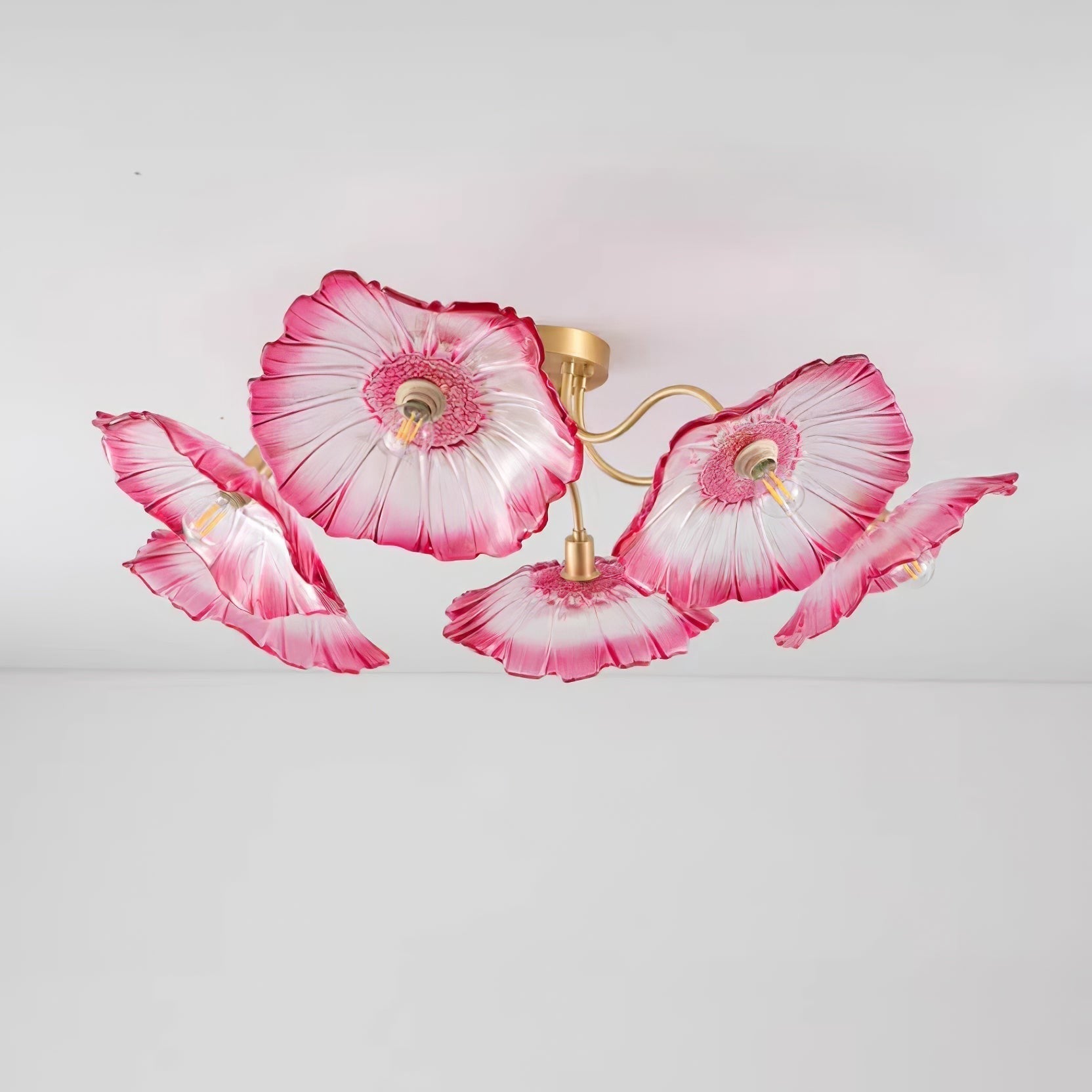 Lotus Frosted Glass Ceiling Light