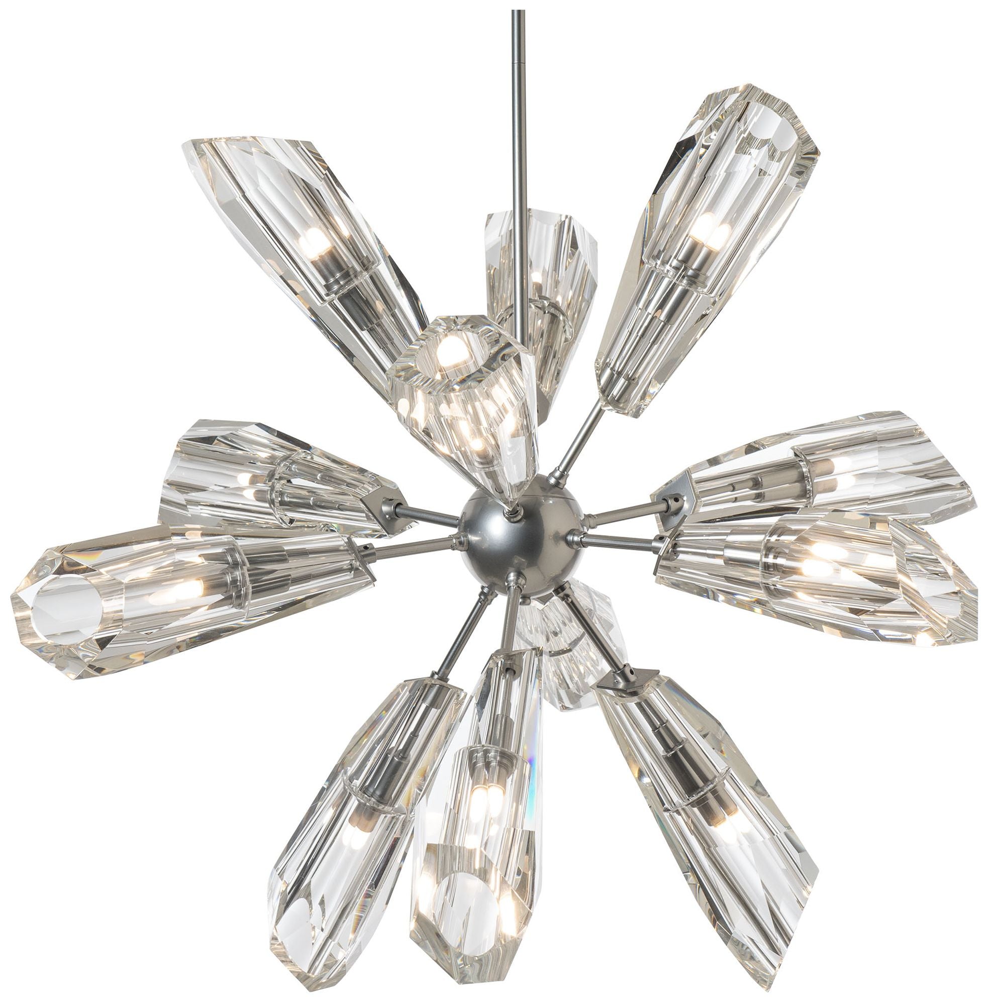 Luma 12-Light Sterling Crystal Chandelier