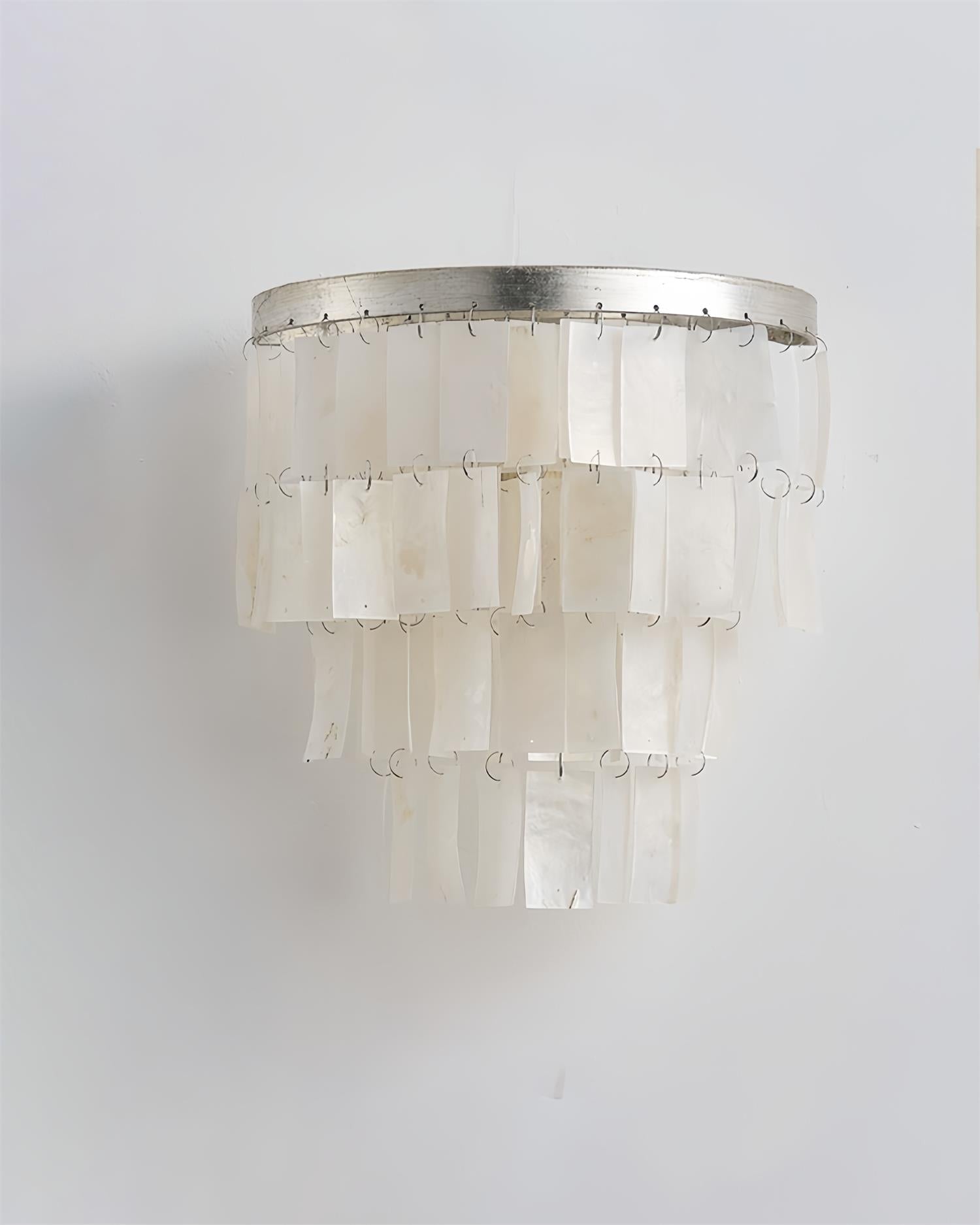 Lunara Shell Cascade Wall Light, Hardwired Wall Sconce, detail 29