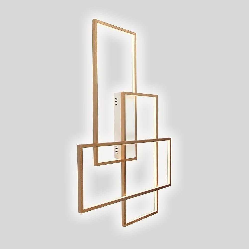 Rectangular Hybrid Flush Mount Ceiling Light with 1 LED