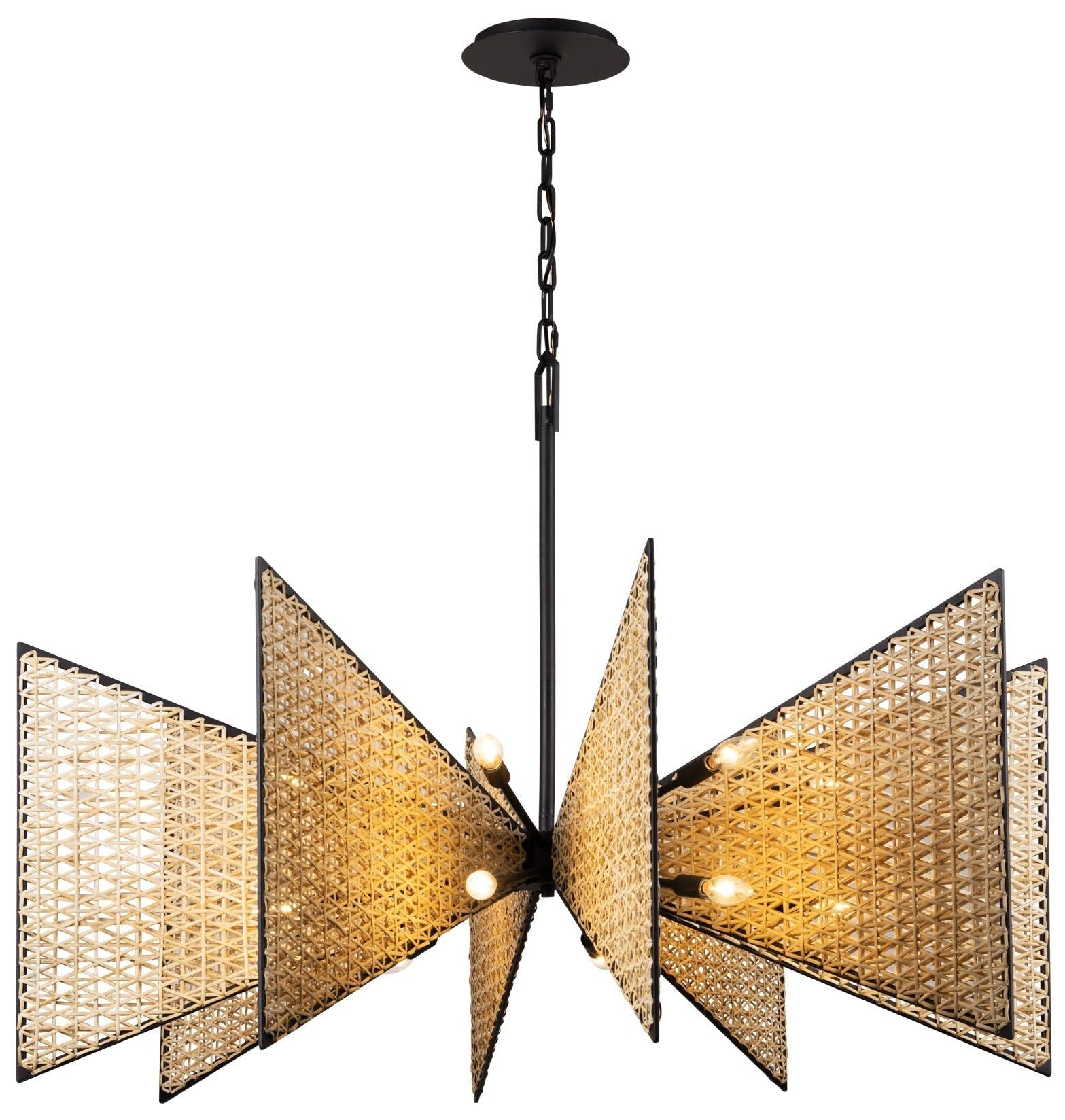 Machina 16-Light Chandelier Matte Black/Sulihiya