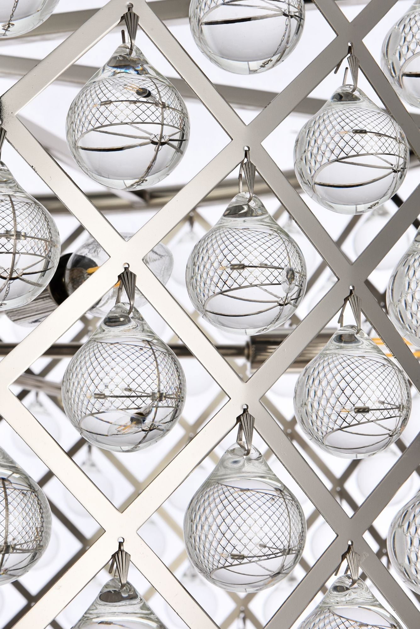 Madison 12-Light Polished Nickel Chandelier Clear