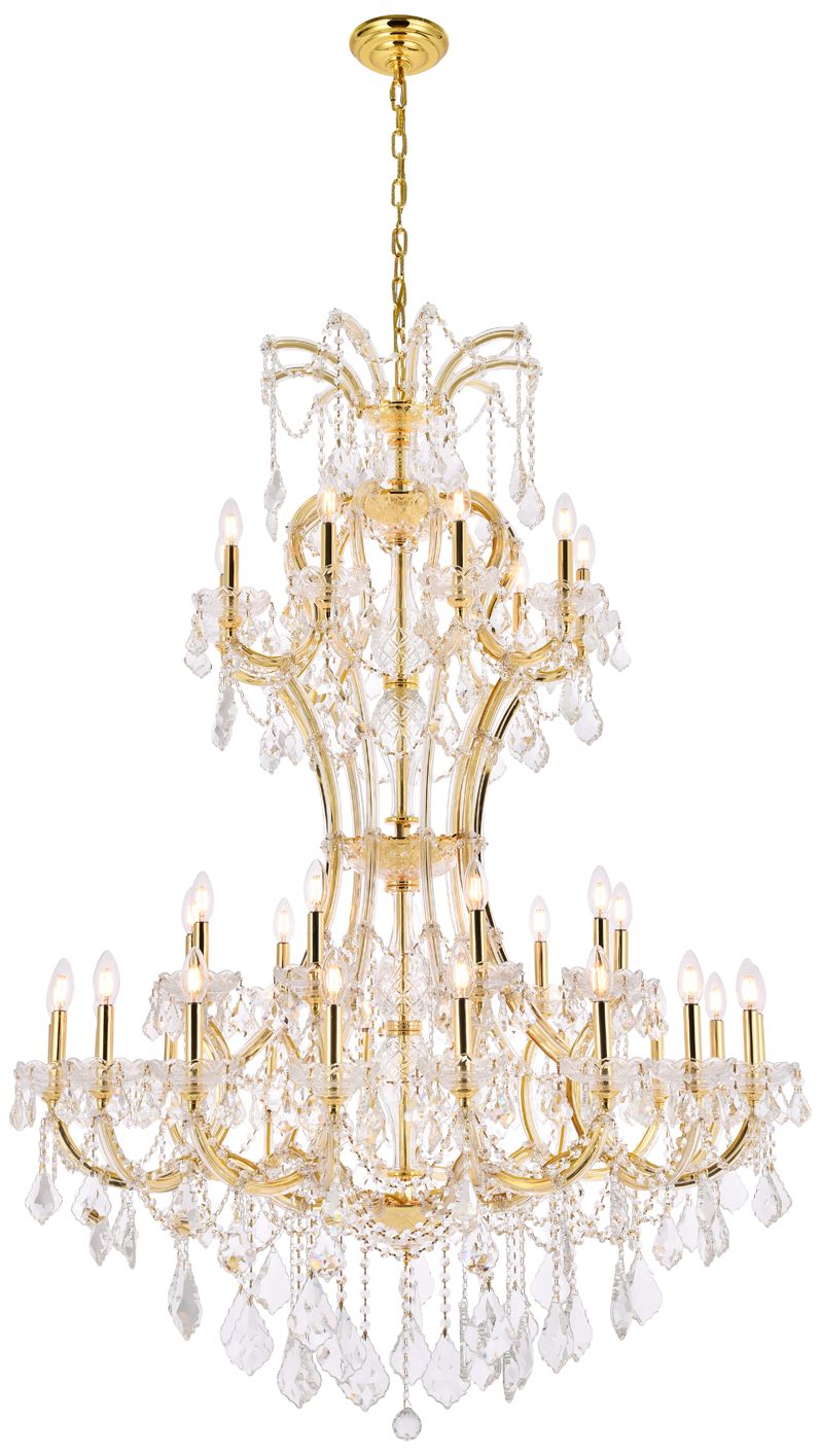 Maria Theresa 36-Light Gold Chandelier Clear