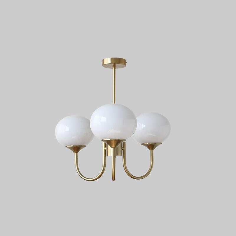 Marshmallow Glass Globe Chandelier